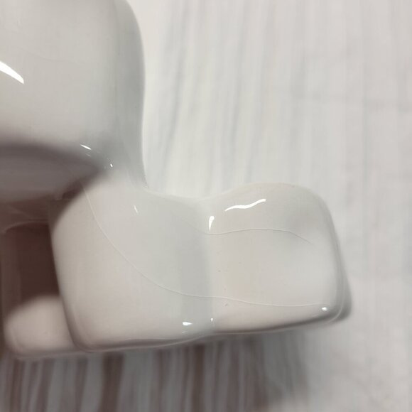 Rae Dunn White Green Happy St. Paddy's Day Shamrock Ceramic Decor - Picture 7 of 7